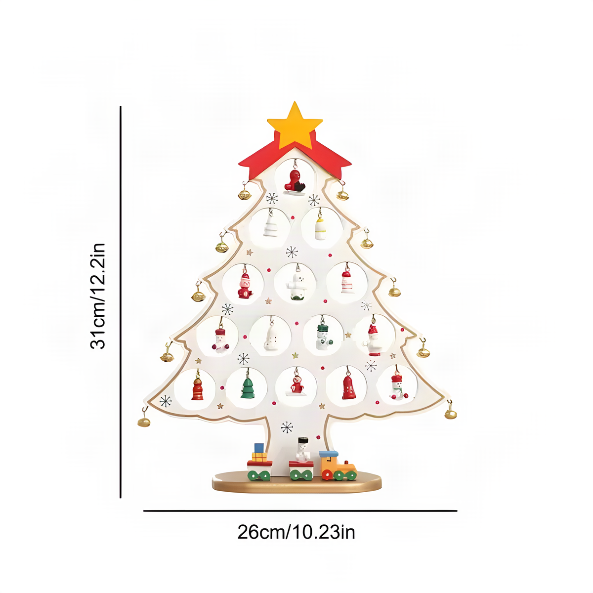 Wooden Tabletop Christmas Tree
