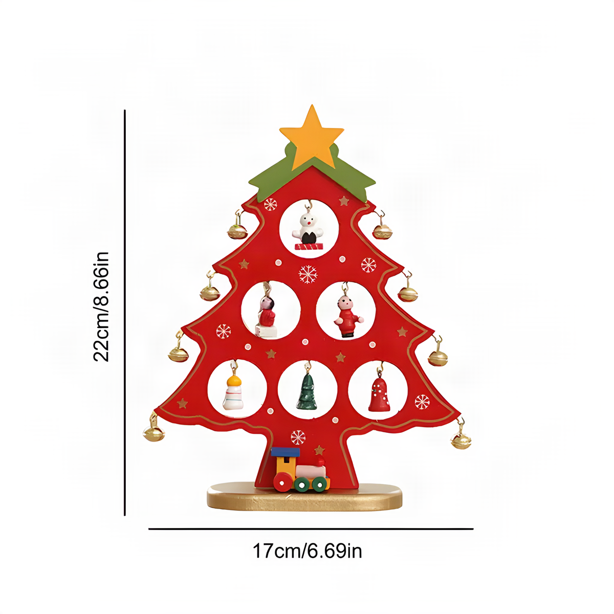Wooden Tabletop Christmas Tree