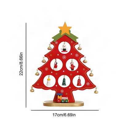 Wooden Tabletop Christmas Tree