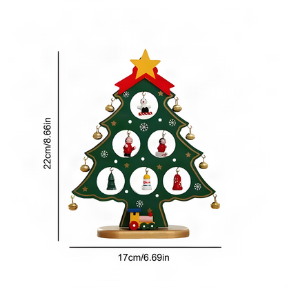 Wooden Tabletop Christmas Tree