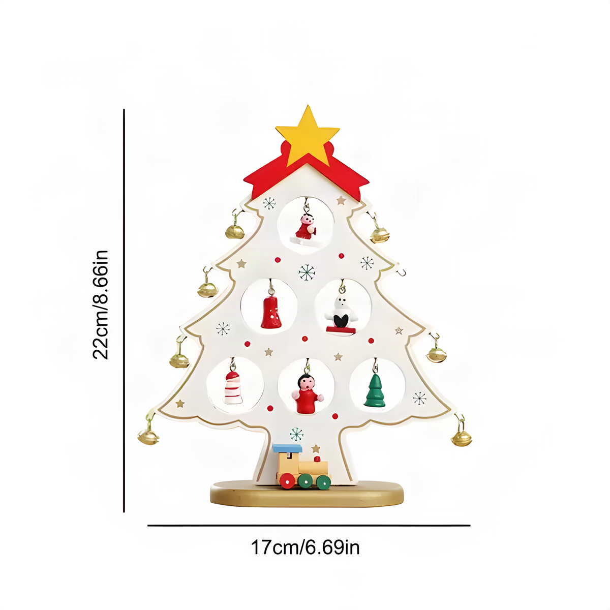 Wooden Tabletop Christmas Tree
