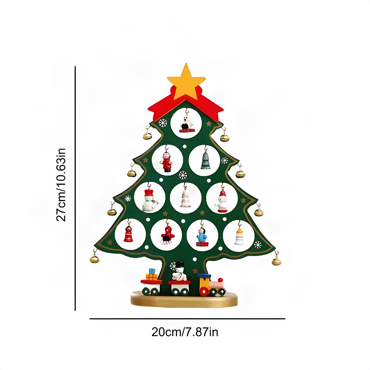 Wooden Tabletop Christmas Tree