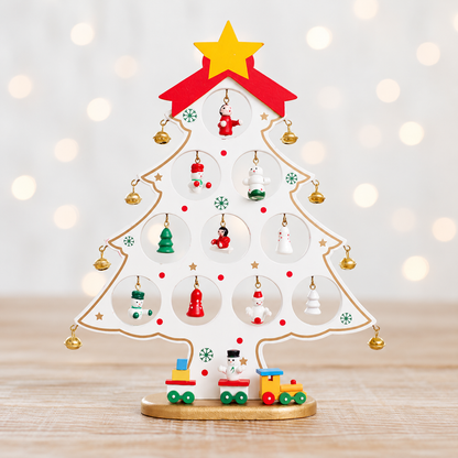 Wooden Tabletop Christmas Tree