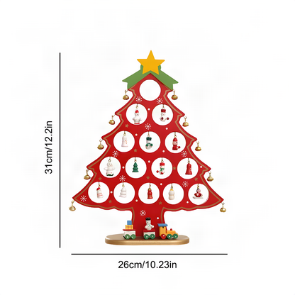 Wooden Tabletop Christmas Tree