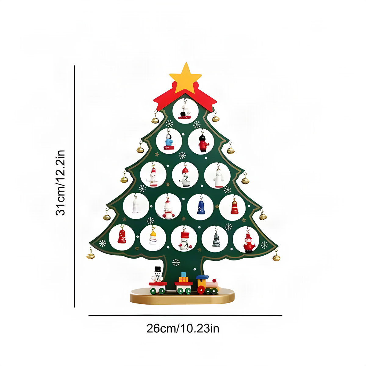 Wooden Tabletop Christmas Tree