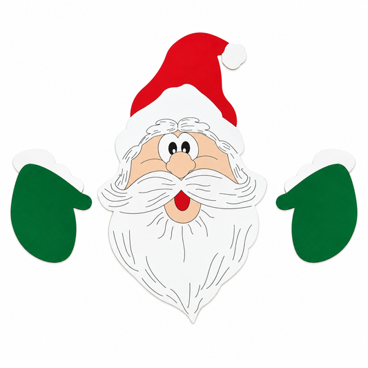 Wooden Christmas Fence Decoration