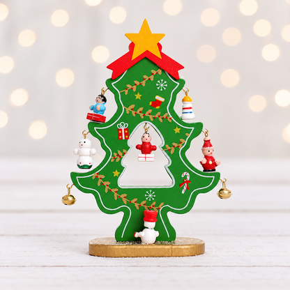 Wooden Tabletop Christmas Tree